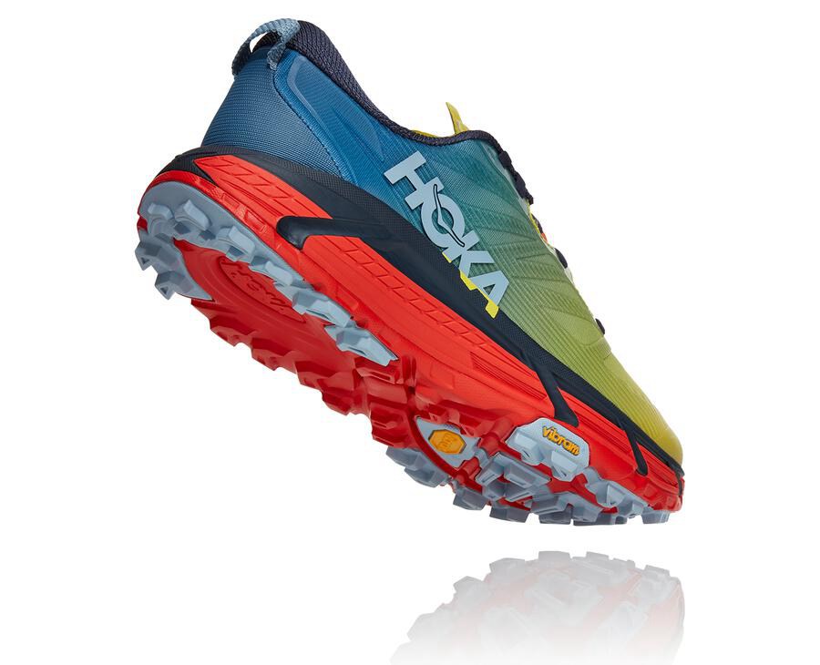 Trail Shoes Mens - Hoka One One Mafate Speed 3 - Blue - HDQRPBX-81